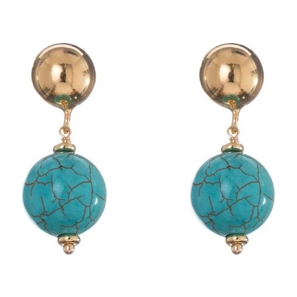 Alisia Visiace pozlátené náušnice s tyrkysom AL5075.01.069 66583591