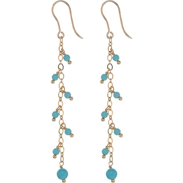 Alisia Visiace pozlátené náušnice s tyrkysom AL5092.01.069 66580003