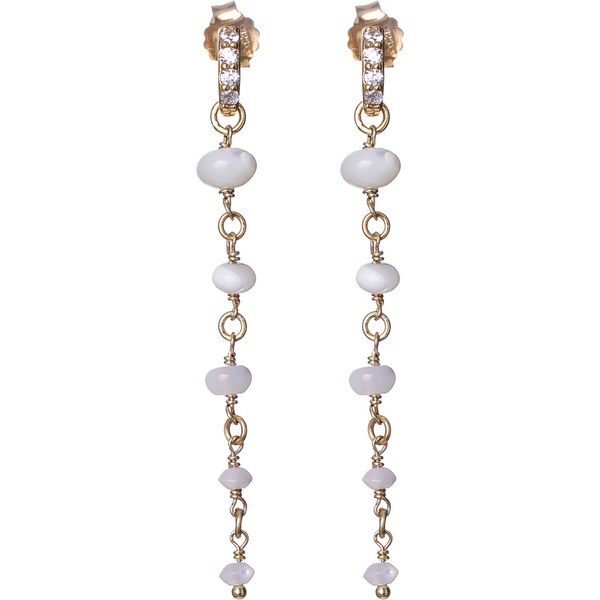 Alisia Dlhé pozlátené náušnice s perleťou AL3705.01.000 66583106