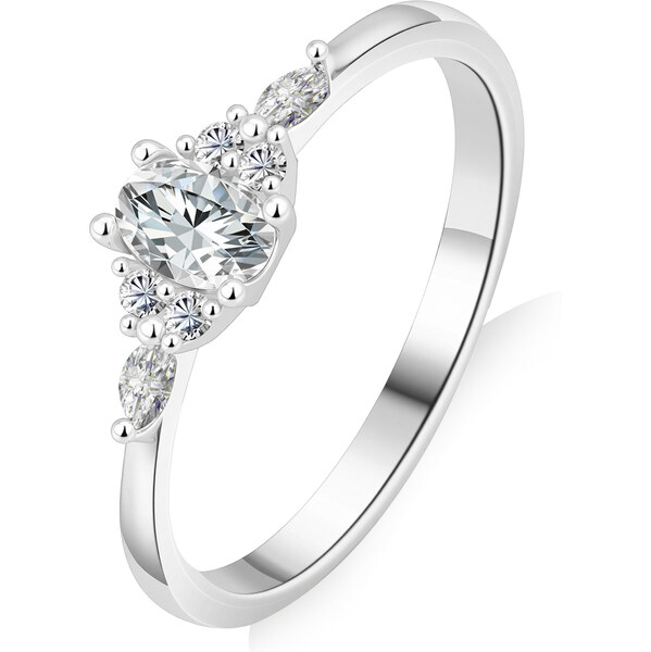 Olivie Strieborný prsteň MOISSANITE 9839 64912100