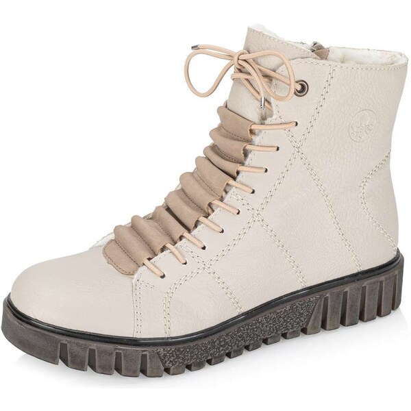 Dámska členková obuv RIEKER Y3420-62 béžová W5 64900684
