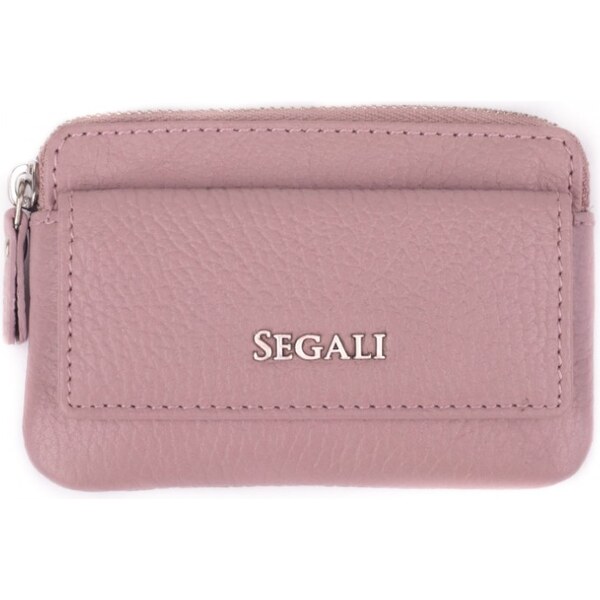 SEGALI Kožená mini peňaženka-kľúčenka 7483 A cameo rose 66584286