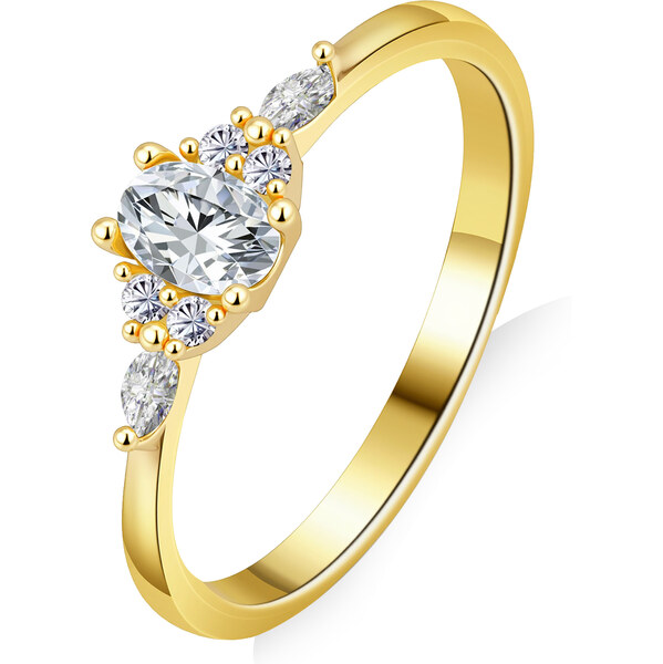 Olivie Strieborný prsteň MOISSANITE GOLD 9840 64912101