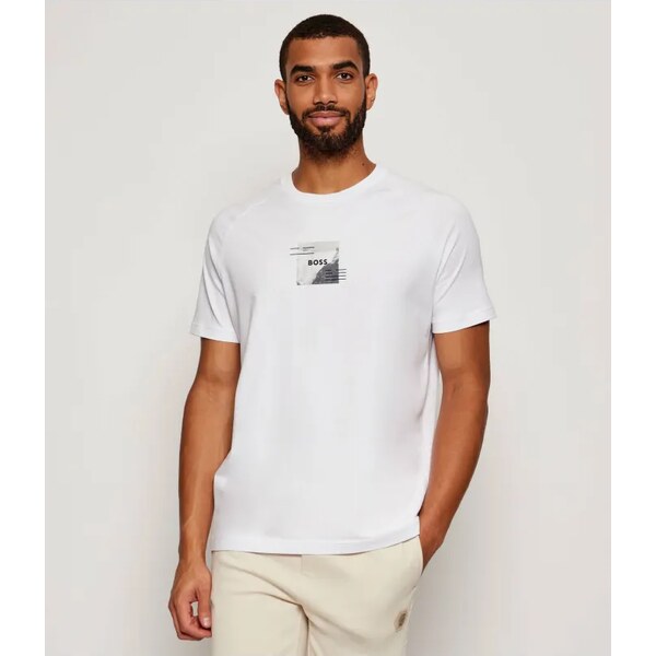 BOSS GREEN Tričko Tee Stripe Zone | Relaxed fit | stretch 64905884