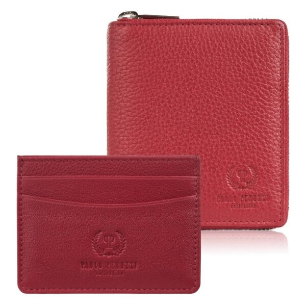 Paolo Peruzzi Darčeková sada - dámska kožená peňaženka a kožené puzdro 64905805