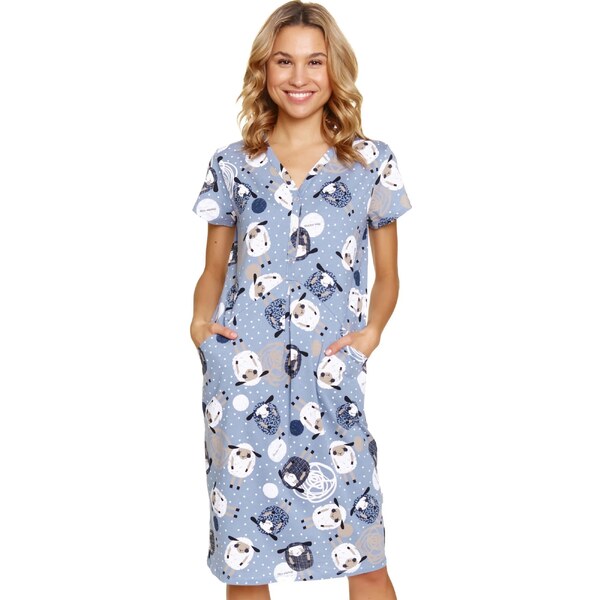 Dámske tehotenské tričko 5271 modré - Doctornap 64906516