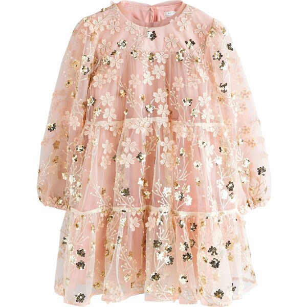 Next Šaty zlatá / pastelovo ružová / čierna / biela 65650089