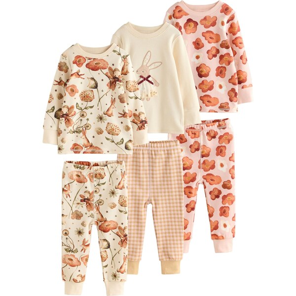 Next Pyžamo béžová / kapučíno / koralová / ružová 65882693