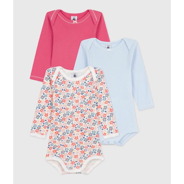 PETIT BATEAU Body svetlomodrá / oranžová / pitaya / biela 66858215