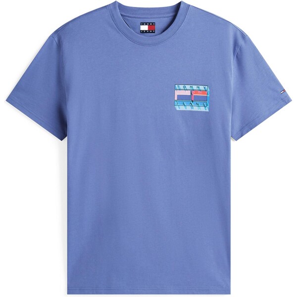 Tommy Jeans Tričko indigo / vodová / ružová / oranžovo červená 64907825