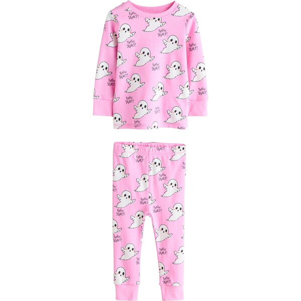 Next Pyžamo Halloween ružová / čierna / biela 65884808