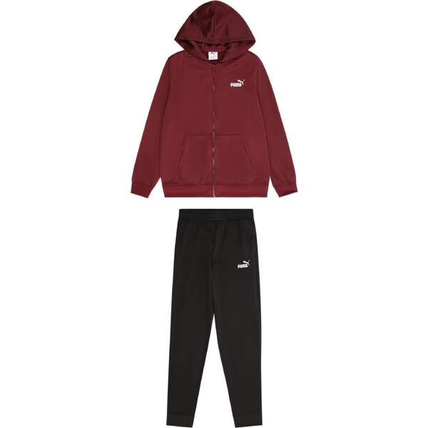 PUMA Joggingová súprava karmínovo červená / čierna 67039040