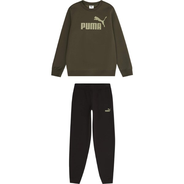PUMA Joggingová súprava ESS No.1 olivová / pastelovo zelená / čierna 67039042
