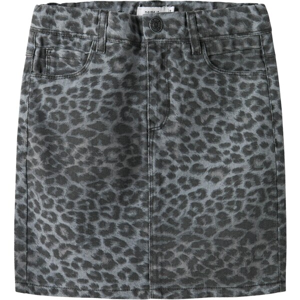 NAME IT Sukňa NKFSALLI sivá / tmavosivá 65010805