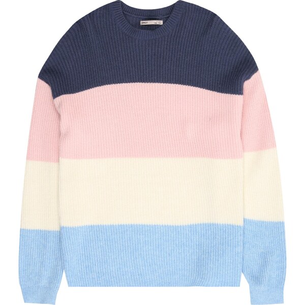 ONLY GIRLS Sveter KONSANDY béžová / indigo / svetlomodrá / ružová 64944160