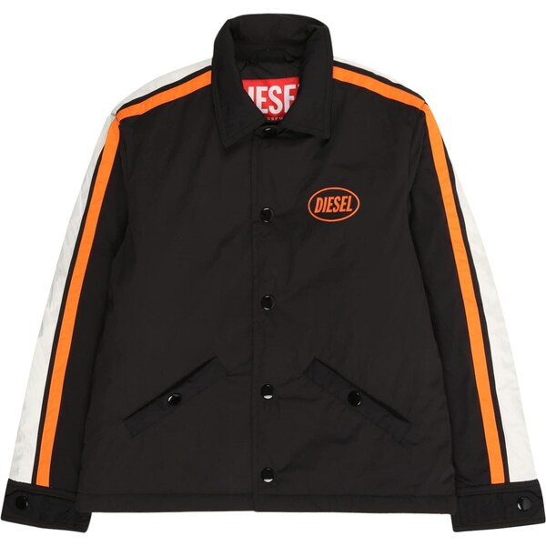 DIESEL Prechodná bunda tmavooranžová / čierna 65292476