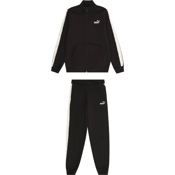 PUMA Joggingová súprava ESS čierna / biela / prírodná biela 65678787