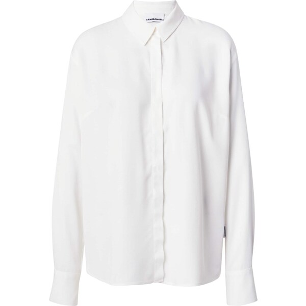 ARMEDANGELS Blúzka Larisaana šedobiela 65992790