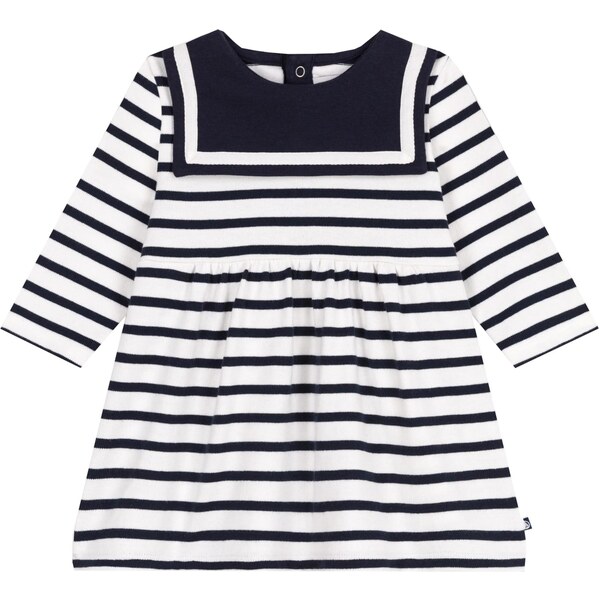 PETIT BATEAU Šaty nebielená / námornícka modrá 66858222