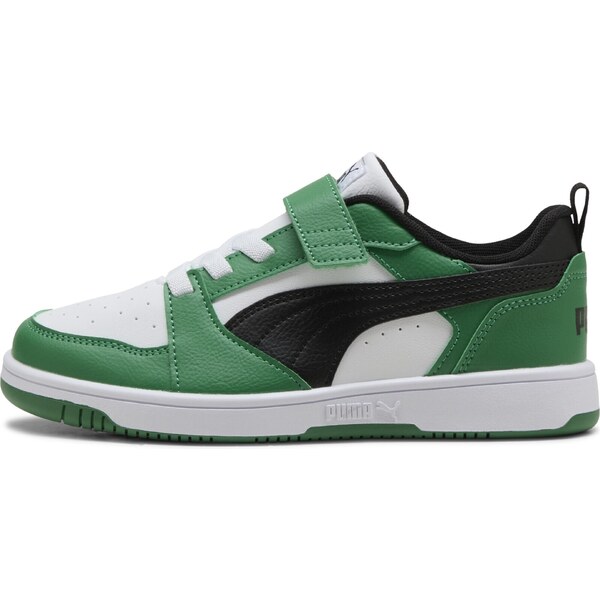PUMA Tenisky Rebound V6 trávovo zelená / čierna / biela 63546008