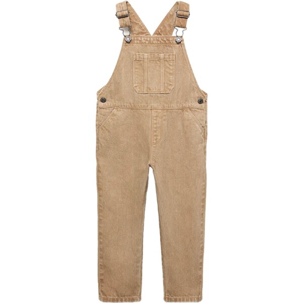 MANGO KIDS Nohavice na traky svetlohnedá 65292634