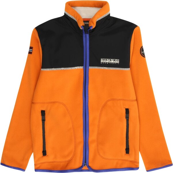 NAPAPIJRI Flisová bunda ARBARI oranžová / čierna 64907937