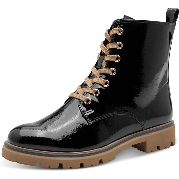 MARCO TOZZI Šnurovacie členkové čižmy čierna 65677709