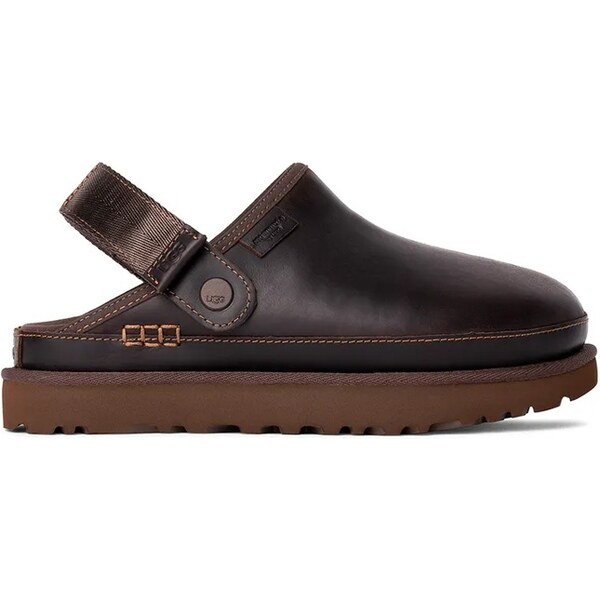 Kožené šľapky UGG Goldenstar Clog Lthr Regen 64915633