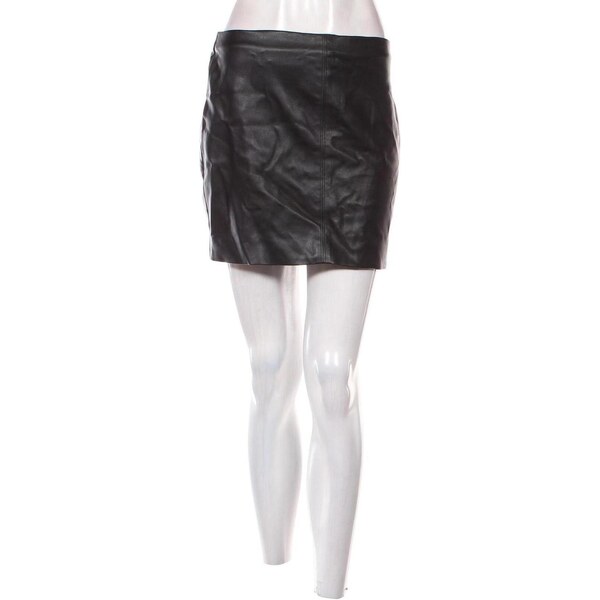 Kožená sukňa Hollister 64914203