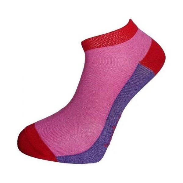 BX-SNEAKER FUN nízké bambusové ponožky BAMBOX - 1 pár růžová/fialová 64913645