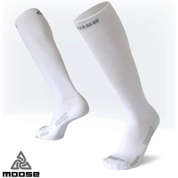 COMPRESS TRAVEL kompresné podkolienky Moose 1 pár biela 3XL 64898970