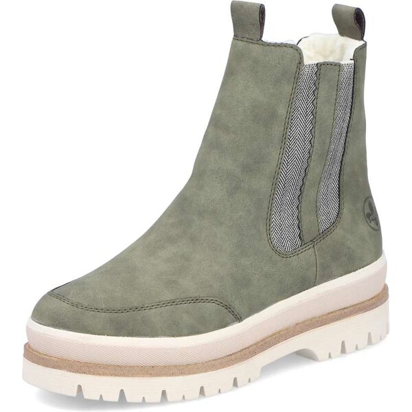 Dámska členková obuv RIEKER Y6271-54 zelená W5 64919138