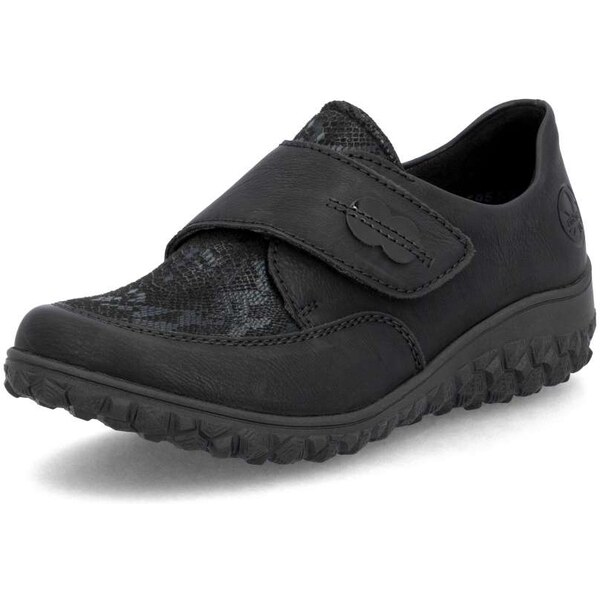 Dámske poltopánky RIEKER 59552-00 čierna W5 64919142