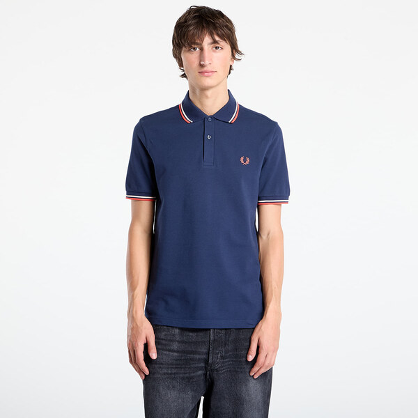 Košeľa FRED PERRY Twin Tipped Fred Perry Shirt Tnsblu/ Slkp/ Flam L 64919336