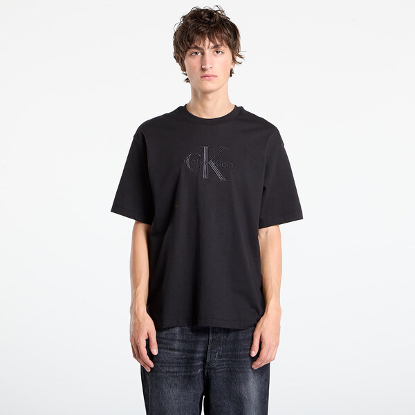 Tričko Calvin Klein Hi Low Emb 16S Jersey Tee Black L 64954030