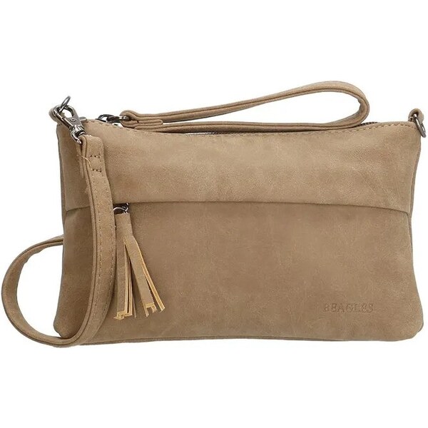 Beagles Béžová listová kabelka s príveskom „Virgin“ 64919534