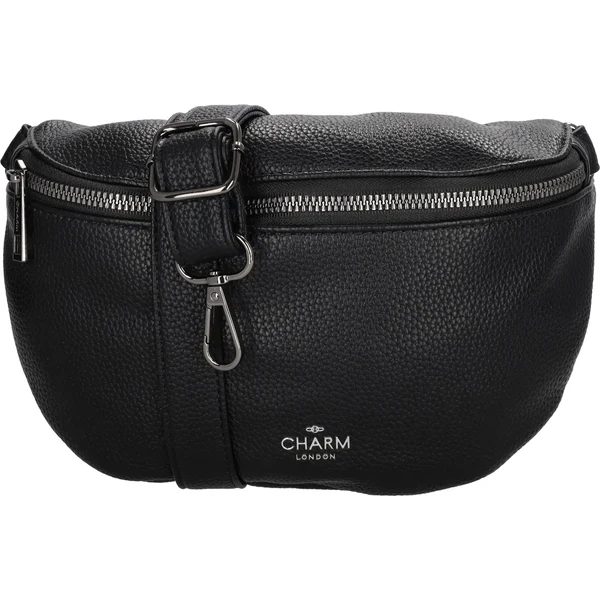 Charm London Čierna kožená ľadvinka „Alexis“ 64919545