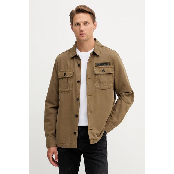 Bavlnená košeľová bunda Aeronautica Militare 66651778