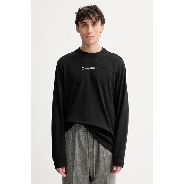 Bavlnené tričko s dlhým rukávom Calvin Klein 64925839