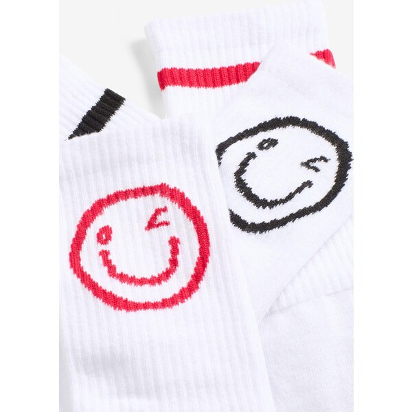 bonprix Ponožky na tenis bio bavlnou (6 ks v balení), farba biela 64921784