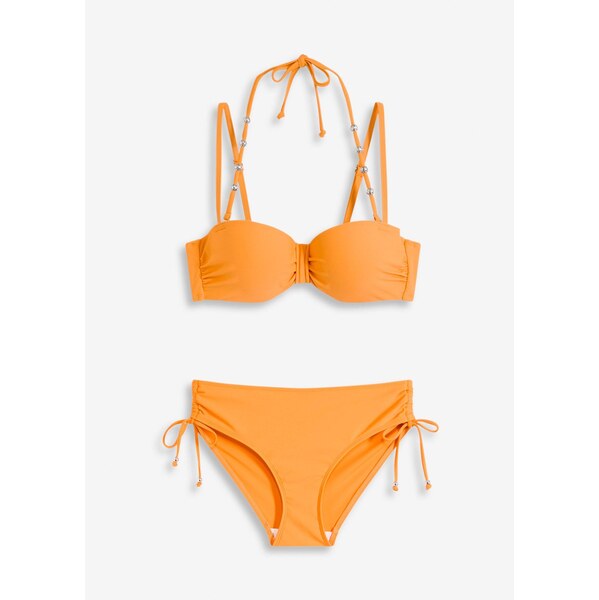 bonprix Bikiny s kosticami (2 dielna sada), farba oranžová 64439043