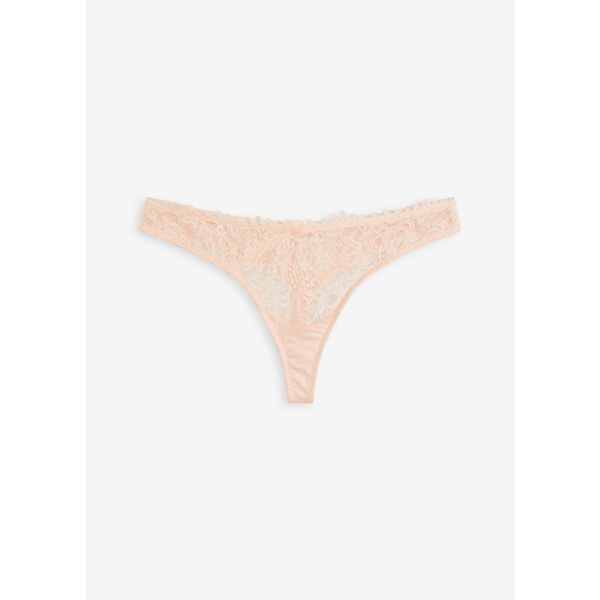 bonprix String nohavičky s lesklým efektom, farba ružová 64921859