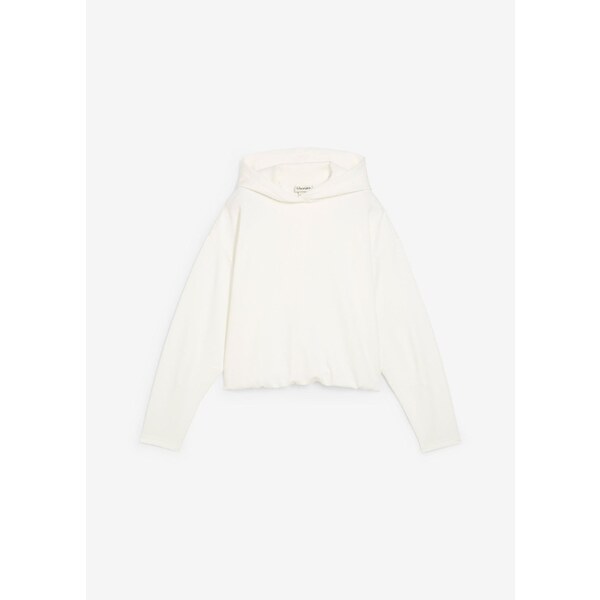 bonprix Mikina s kapucňou, z ľahkého viskózového mixu, farba biela 64921892