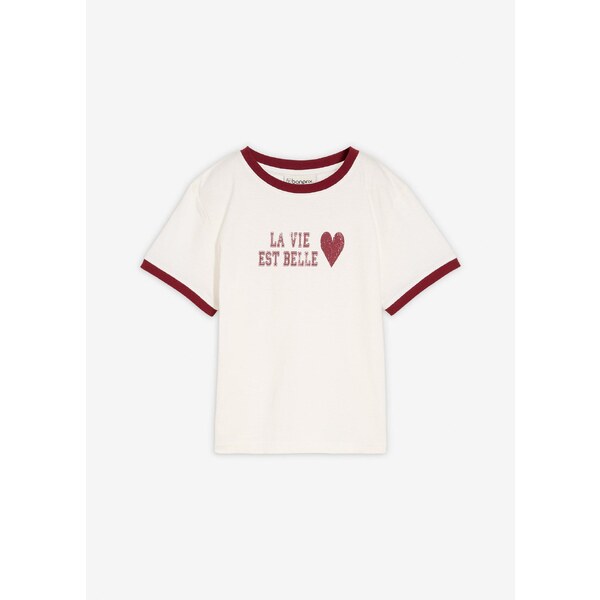 bonprix Tričko z čistej bio bavlny, farba biela 64922023