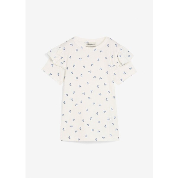bonprix Tričko z elastického bio bavlneného mixu, farba biela 64922025