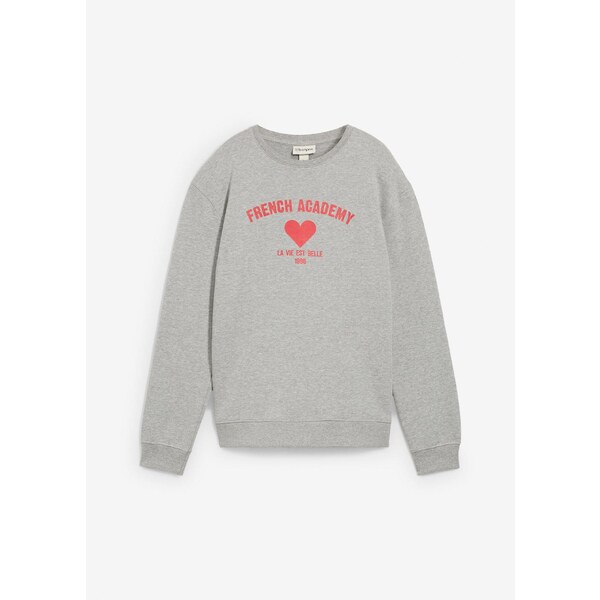 bonprix Mikina z mäkkého mixu bio bavlny, farba šedá 64922051