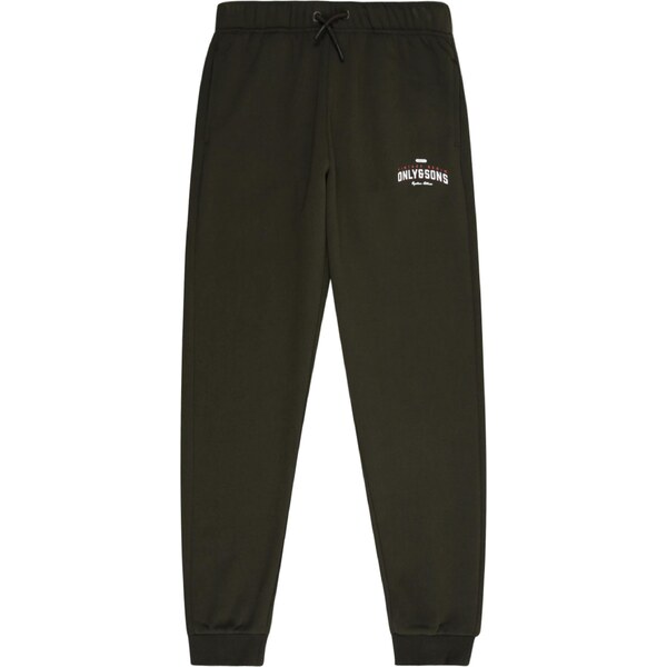 Only & Sons Junior Nohavice OSJCERES tmavozelená / biela 64927455