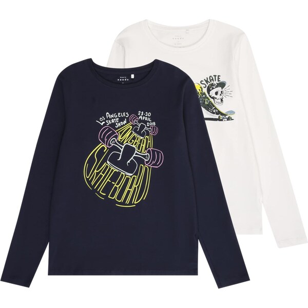 NAME IT Tričko NKMVUX námornícka modrá / žltá / ružová / biela 64927453