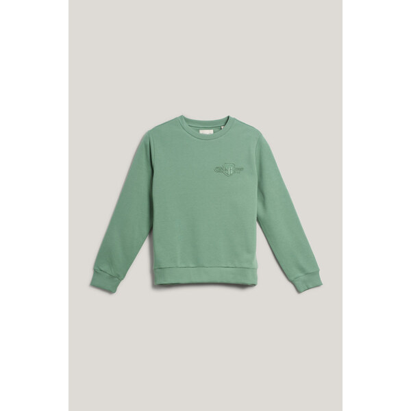 MIKINA GANT REG TONAL SHIELD C-NECK SWEAT KALAMATA GREEN 64936549