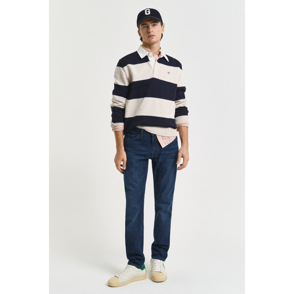 DŽÍNSY GANT SLIM JEANS DARK BLUE WORN IN 64936613